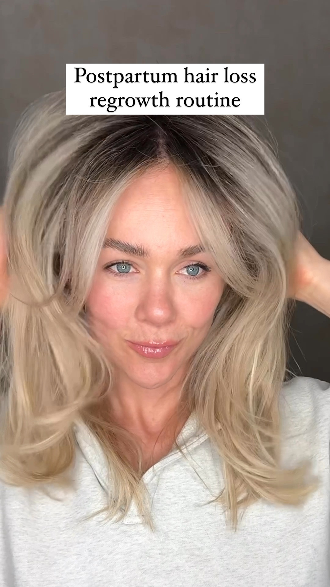 Postpartum hair loss hair care routine to grow hair fast! 

•4 min scalp massage nightly w/ gua sha before bed 

•Rosemary hair oil on scalp as a mask the night before wash day! My fav is amazing hair savior but sky organics is great too 

•Wash & condition w/ strengthening maya chia 

•Spray innersense spray prep to protect from heat styling 

•Dyson to dry/style

•Sleep in silk bonnet

•10 minutes of my hon charge red light panel on scalp daily 

•Take 1-2 scoops of collagen daily

•Take 1 scoop of Kion aminos daily
 
•Supplement with Desiccated liver  

#LTKVideo #LTKbeauty 

#LTKU