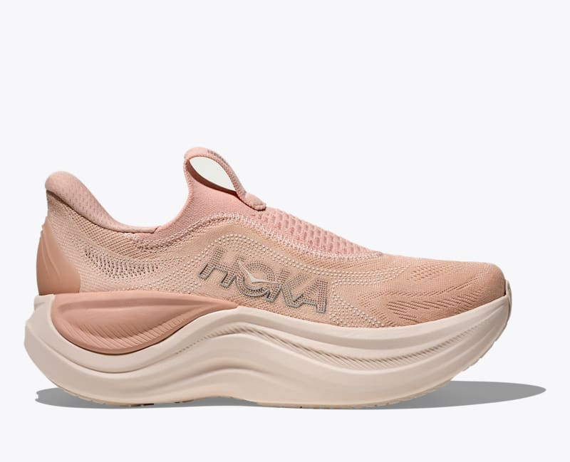 HOKA Women's Skyward Laceless Shoes in Rose Latte/Rose Cream, Size 5.5 | Hoka One US