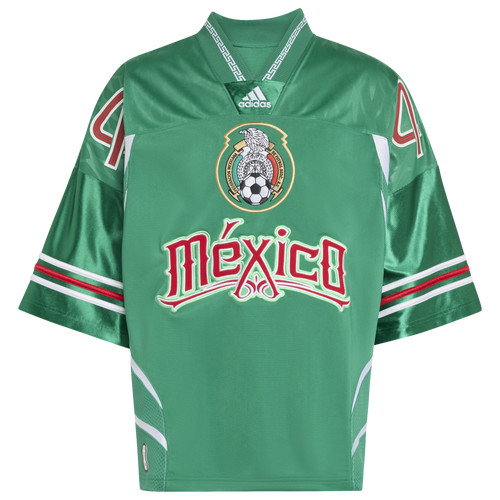 adidas Mens adidas Mexico Retro Oversized Jersey - Mens Green/White Size L | Foot Locker (US)