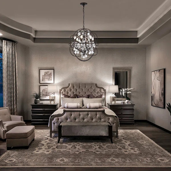 Cartert 6 - Light Unique Globe Pendant with Crystal Glass Accents | Wayfair North America