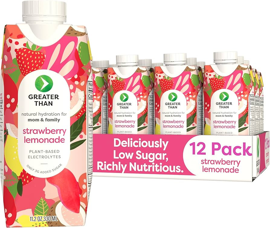 Greater Than Lactation Supplement Support, Coconut Water, Vitamins & Electrolyte Drink for Breast... | Amazon (US)