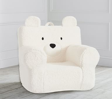 St. Jude Peanut Bear Cozy Sherpa Anywhere Chair® | Pottery Barn Kids