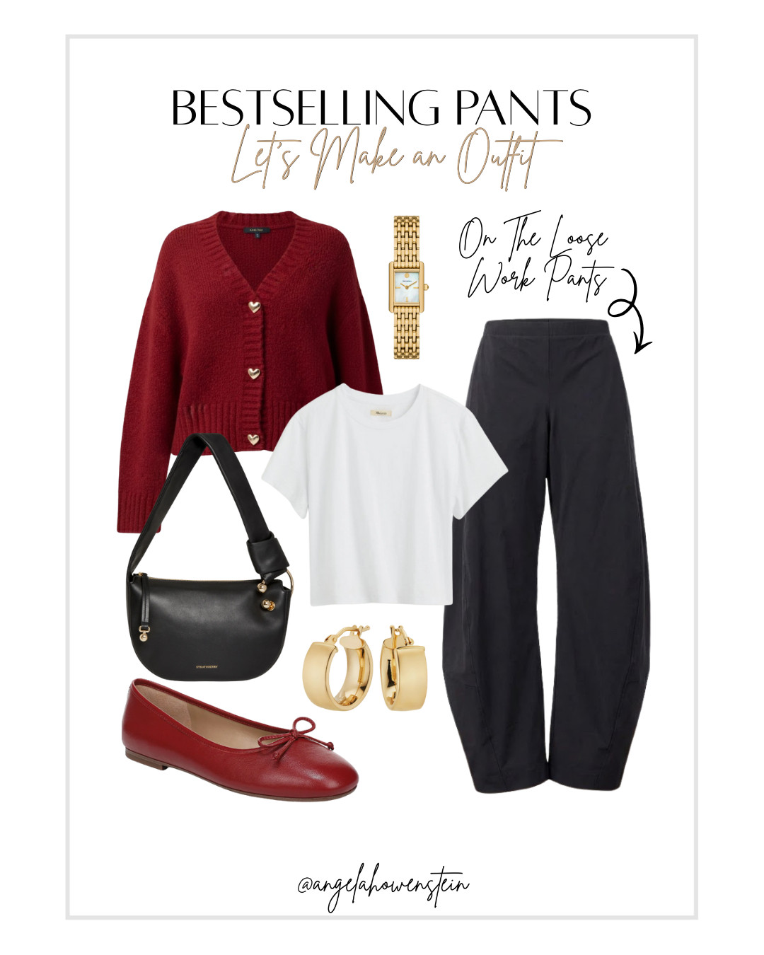 Our "bestselling" On The Loose Work Pants paired with a pop of cherry red. The ultimate effortless office look.

#WorkWear #Bestsellers #OOTD #OfficeStyle #CapsuleWardrobe

 

 #LTKootd #LTKBeauty #LTKTravel