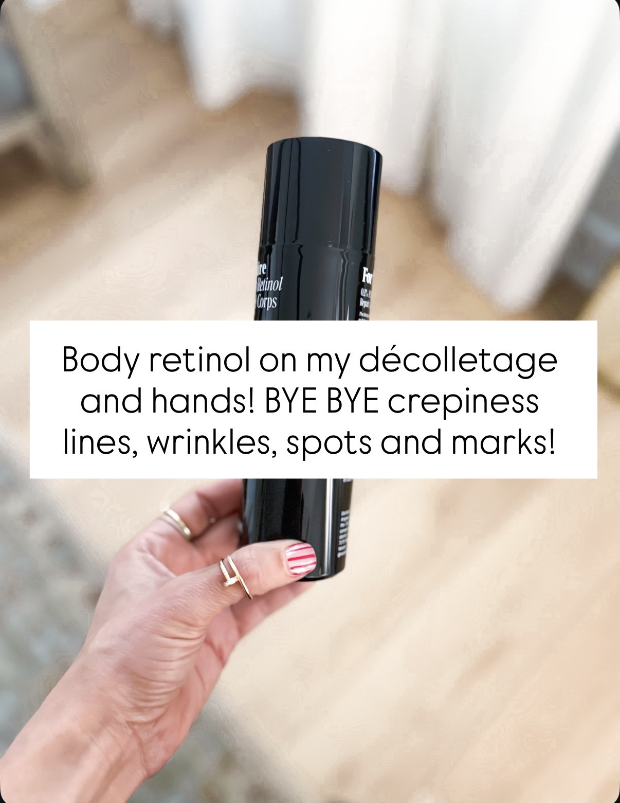 I love this body retinol serum! I have been applying it to my décolletage and on my hands, but you can use it all over! Has great anti-aging benefits! 

#LTKselfcare #LTKBeauty #LTKmorningroutine