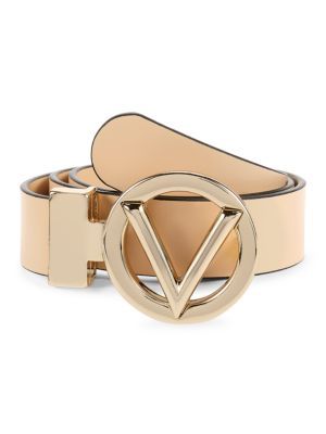 Valentino by Mario Valentino Adela Gancini Leather Belt on SALE | Saks OFF 5TH | Saks Fifth Avenue OFF 5TH