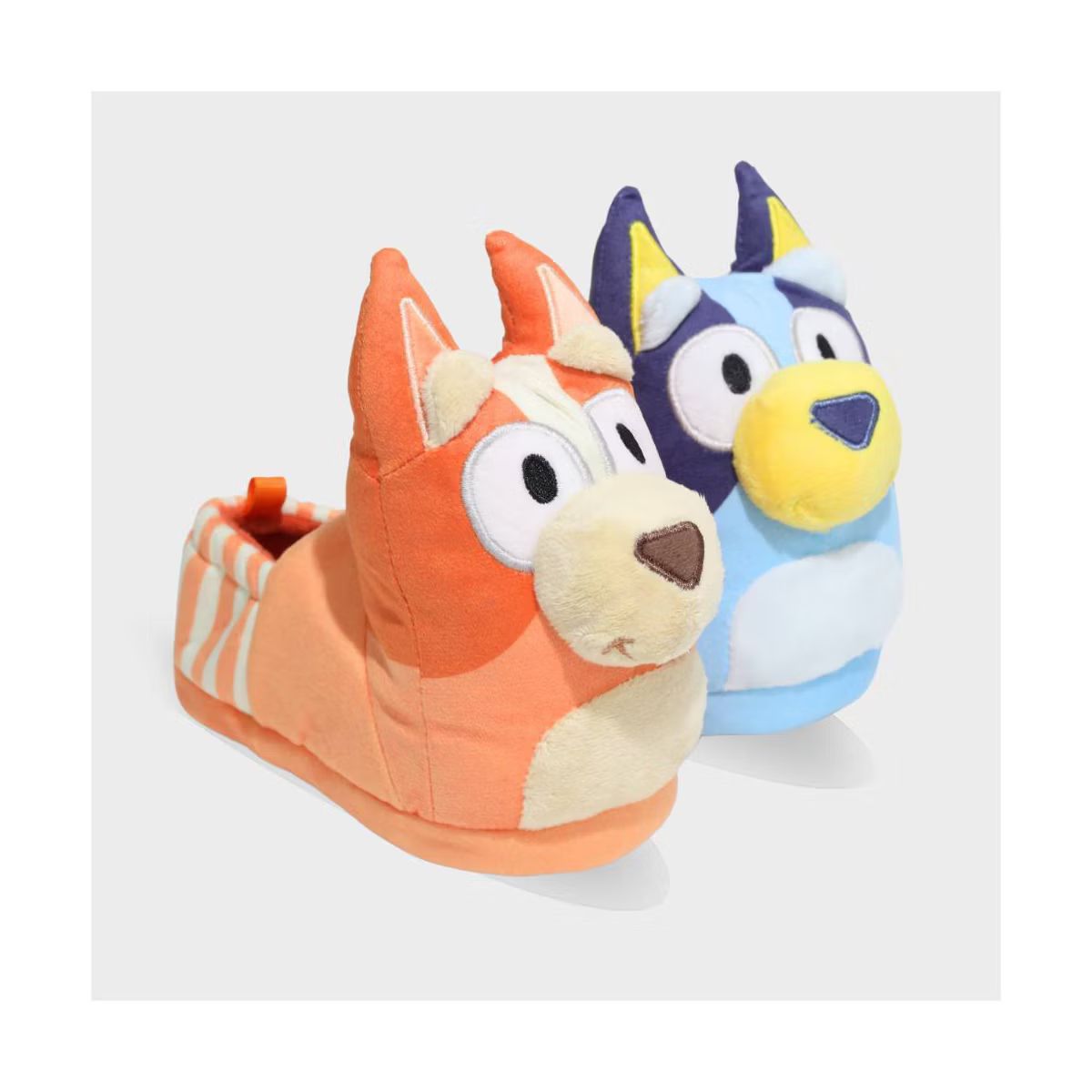 Bluey & Bingo 3D Head Slippers - Blue/Orange | Target