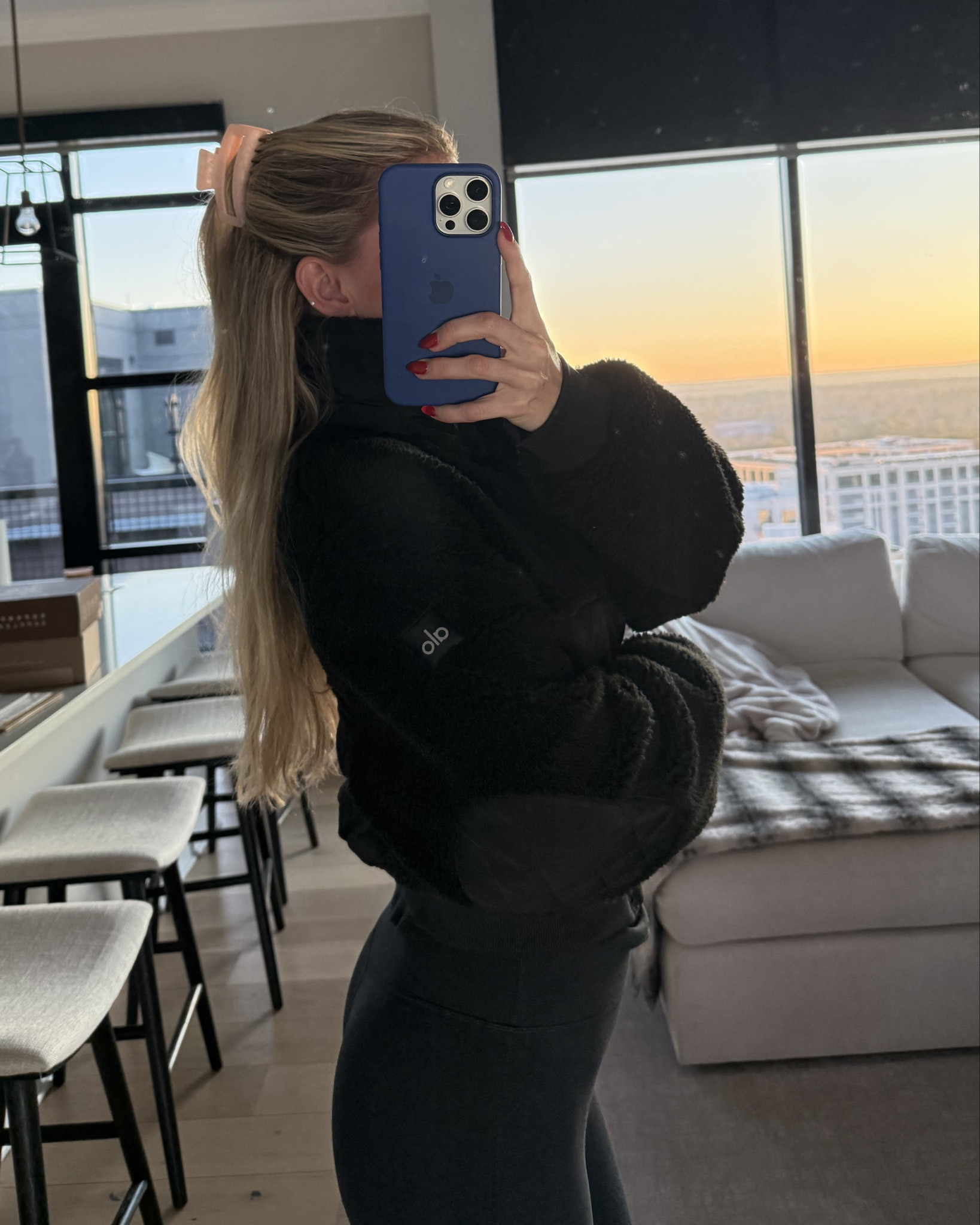 Size small Sherpa bomber jacket 