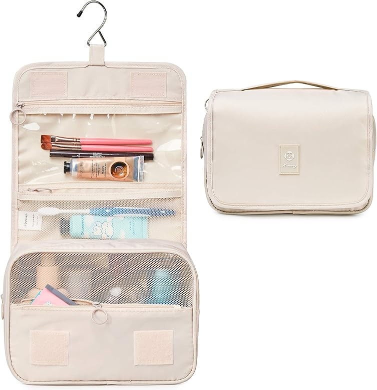 Hanging Travel Toiletry Bag Cosmetic Make up Organizer for Women and Girls Waterproof | Amazon (US)