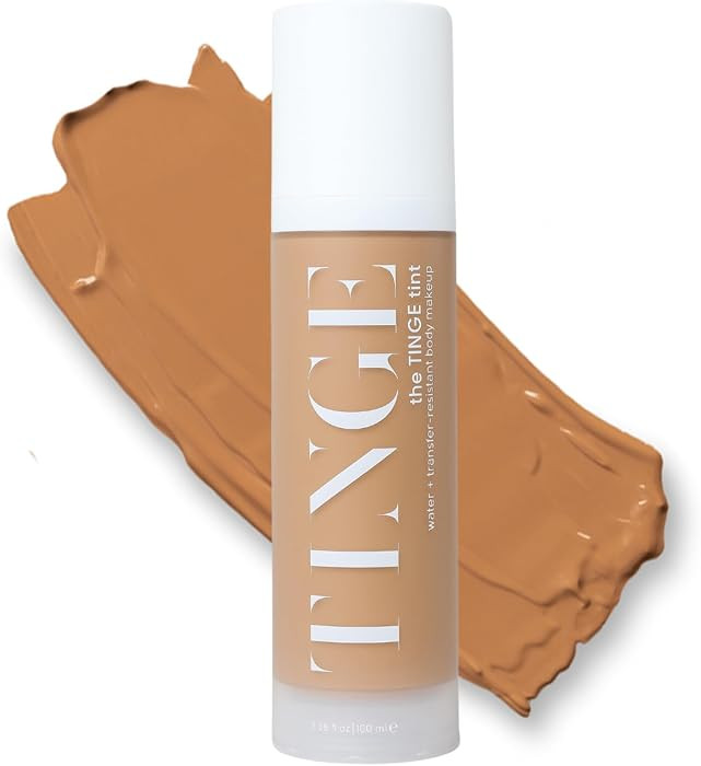 Tinge Tint Body Makeup, Lasts Up to 48 Hours, Medium Coverage Cream With Amino Acids, Hyaluronic Acid & Lysine, Semi Matte Finish, Water & Transfer Resistant, 3.38 Fl Oz - Tan Neutral | Amazon (US)
