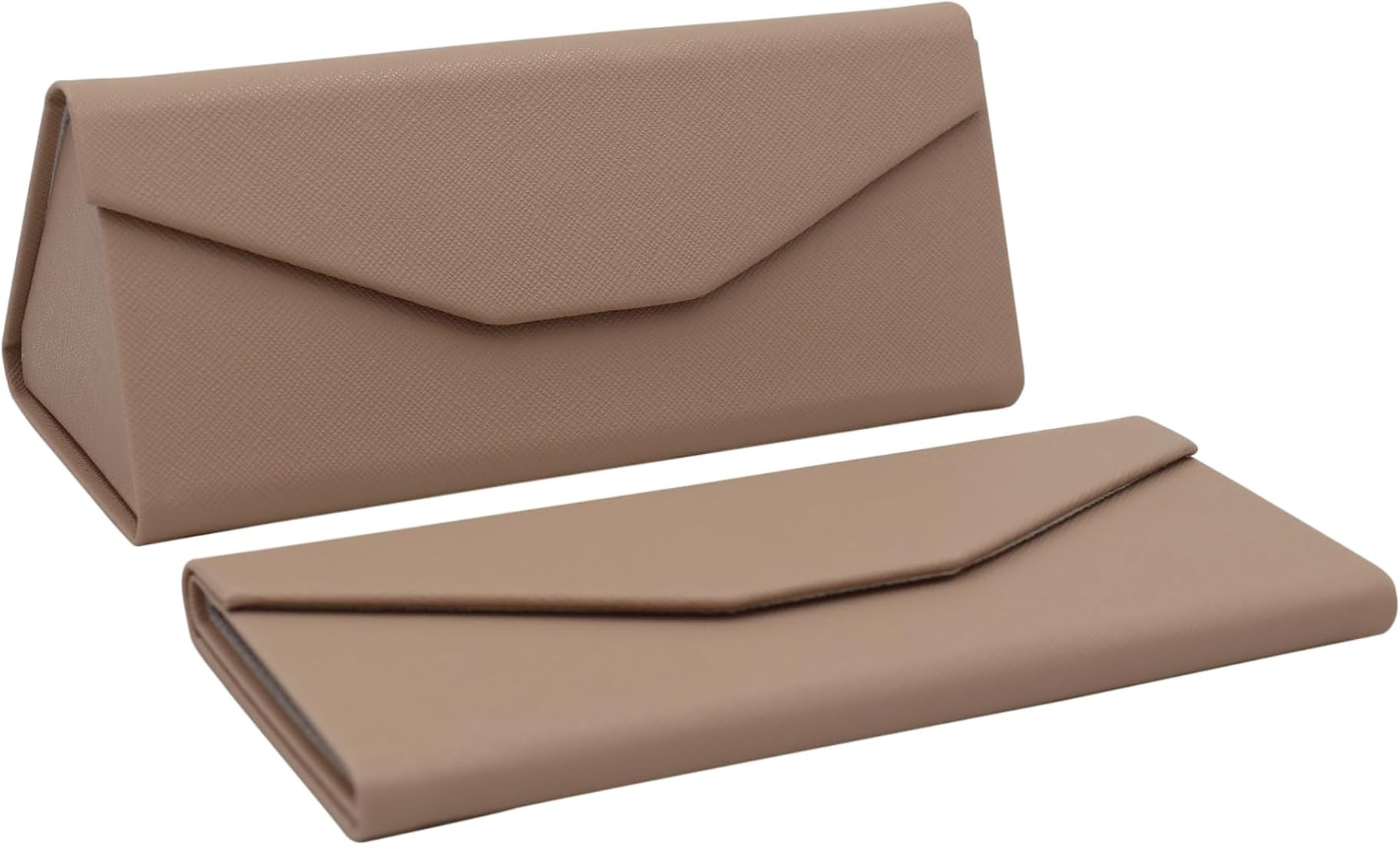 Solid Color Eco Leather Magnetic Folding Hard Case for Sunglasses, Eyeglasses, Reading Glasses | Amazon (US)