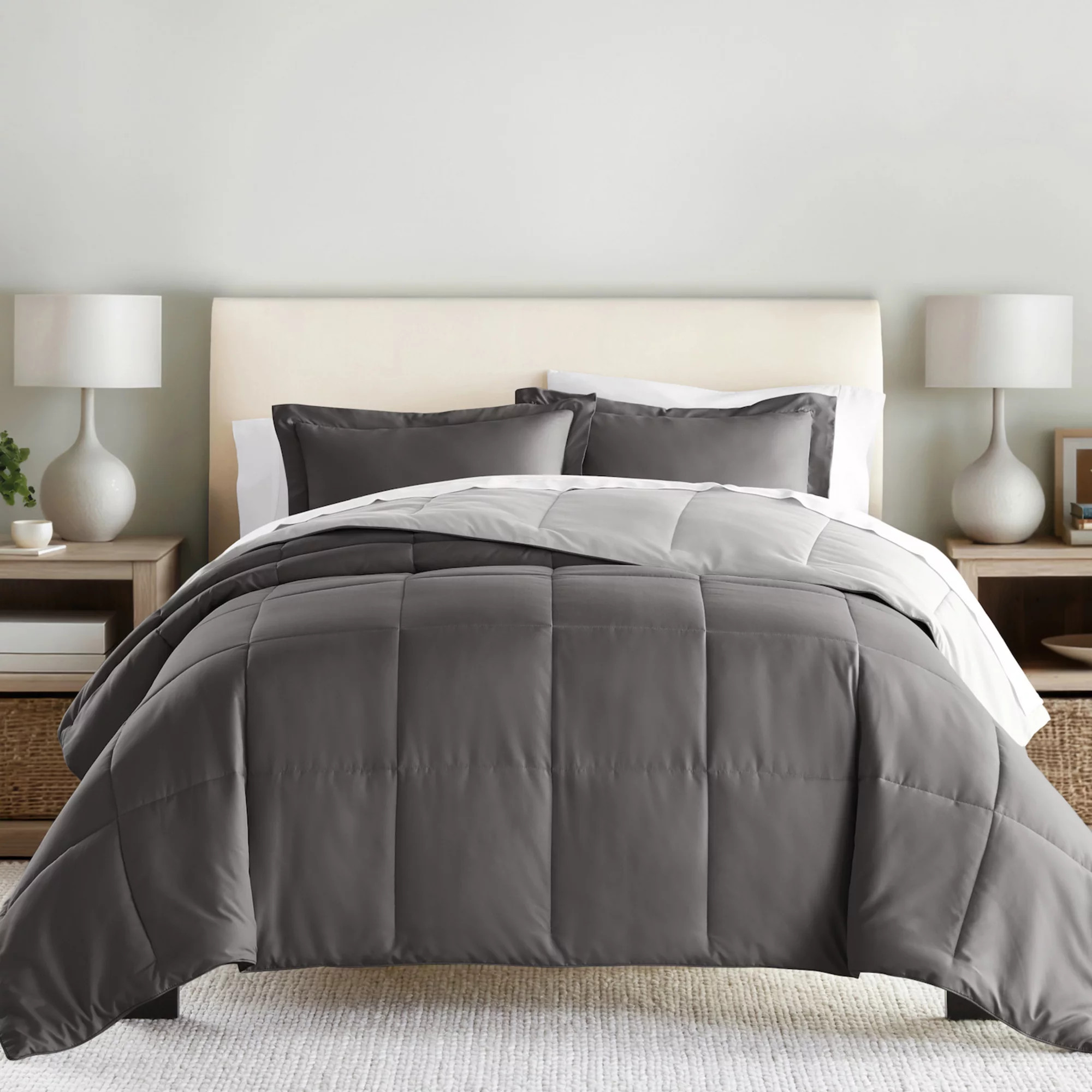 Home Collection Premium Down-Alternative Reversible Comforter Set | Kohl's