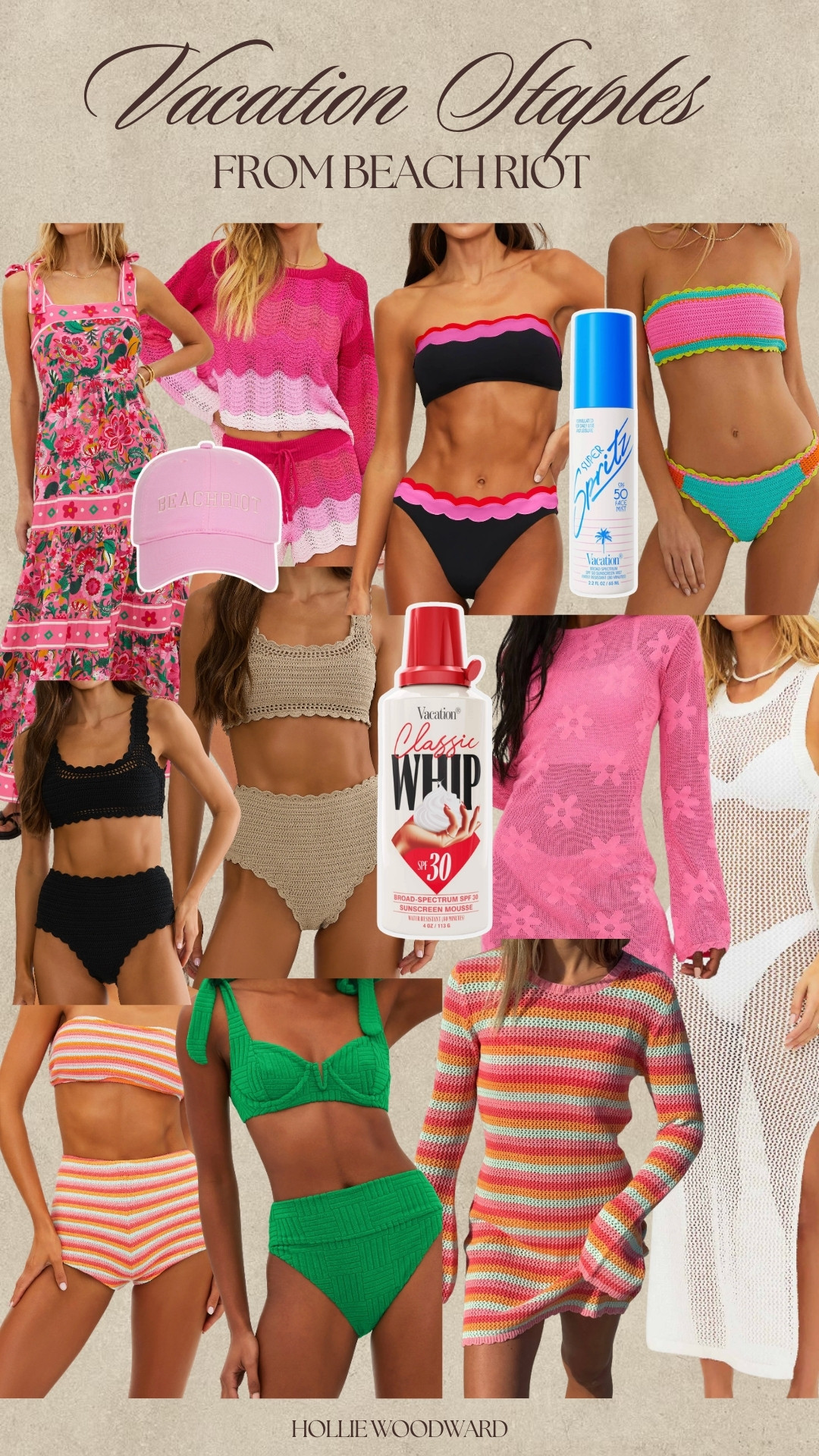 the cutest beach staples for spring break 🏝️ 

 