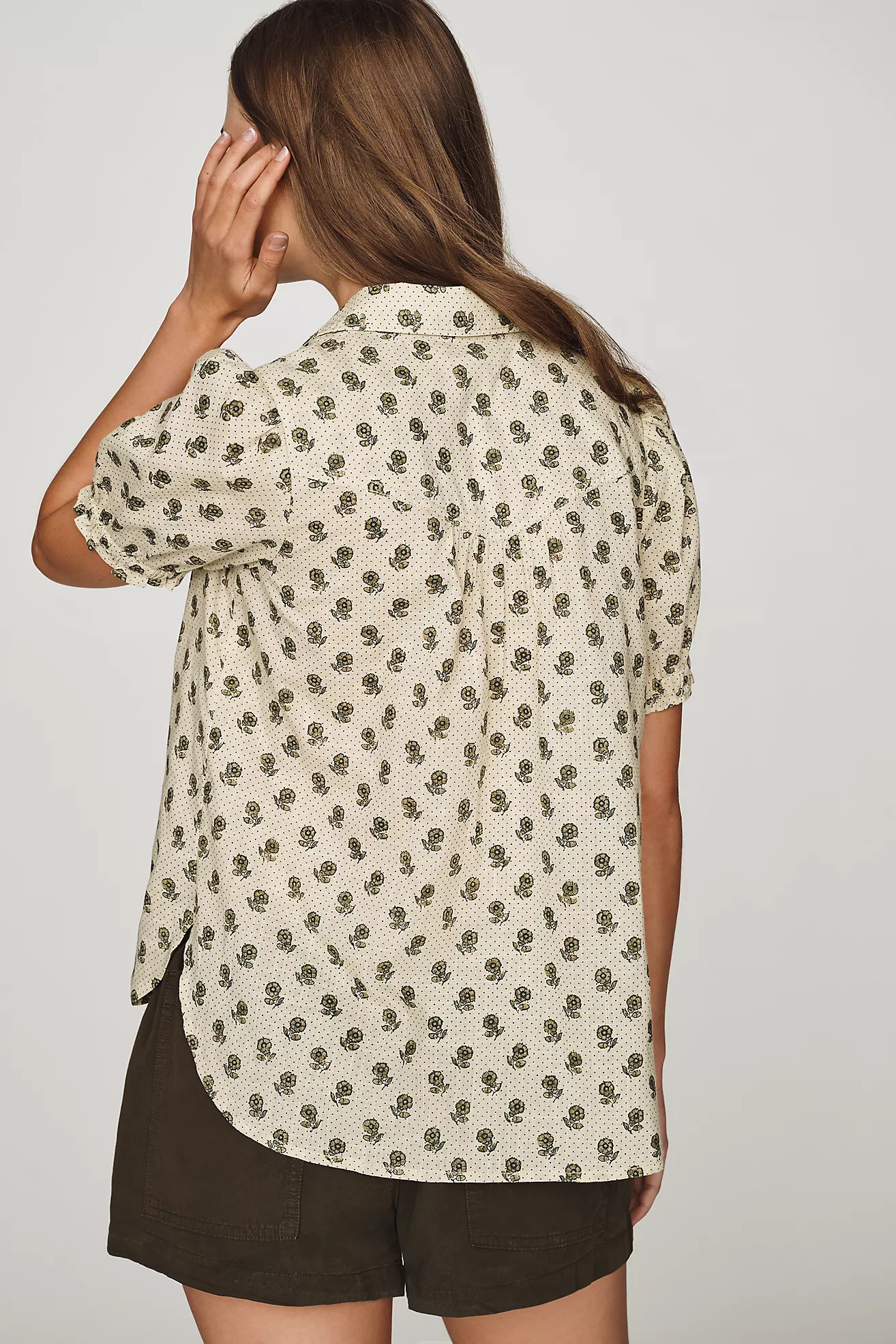 Aly Puff-Sleeve Blouse by Pilcro | Anthropologie (US)