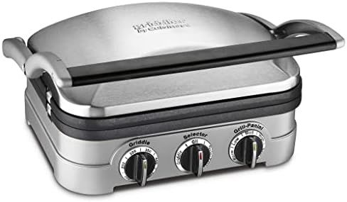 Panini Press by Cuisinart, Stainless Steel Griddler, Sandwich Maker & More, 5-IN-1, GR-4NP1 | Amazon (US)