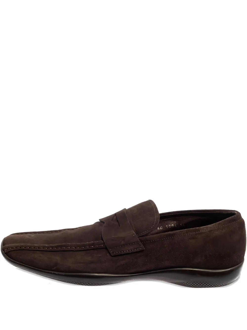 Prada Pre-Owned 2023 suede loafers - Brown | Farfetch Global
