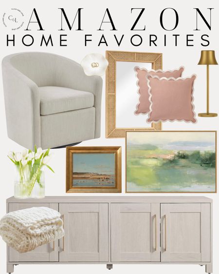 Home favorites from Amazon! Love this swivel for any space to add extra seating. Under $450 now ✨

Swivel chair, accent chair, upholstered chair, framed art, landscape art, art, wall decor, tv stand, sideboard, throw blanket, knit blanket, vase, flower vase, throw pillow, acccent pillow, rattan mirror, lamp, lighting, ring dish, Modern home decor, traditional home decor, budget friendly home decor, Interior design, look for less, designer inspired, Amazon, Amazon home, Amazon must haves, Amazon finds, amazon favorites, Amazon home decor #amazon #amazonhome

#LTKhome #LTKfindsunder100 #LTKstyletip