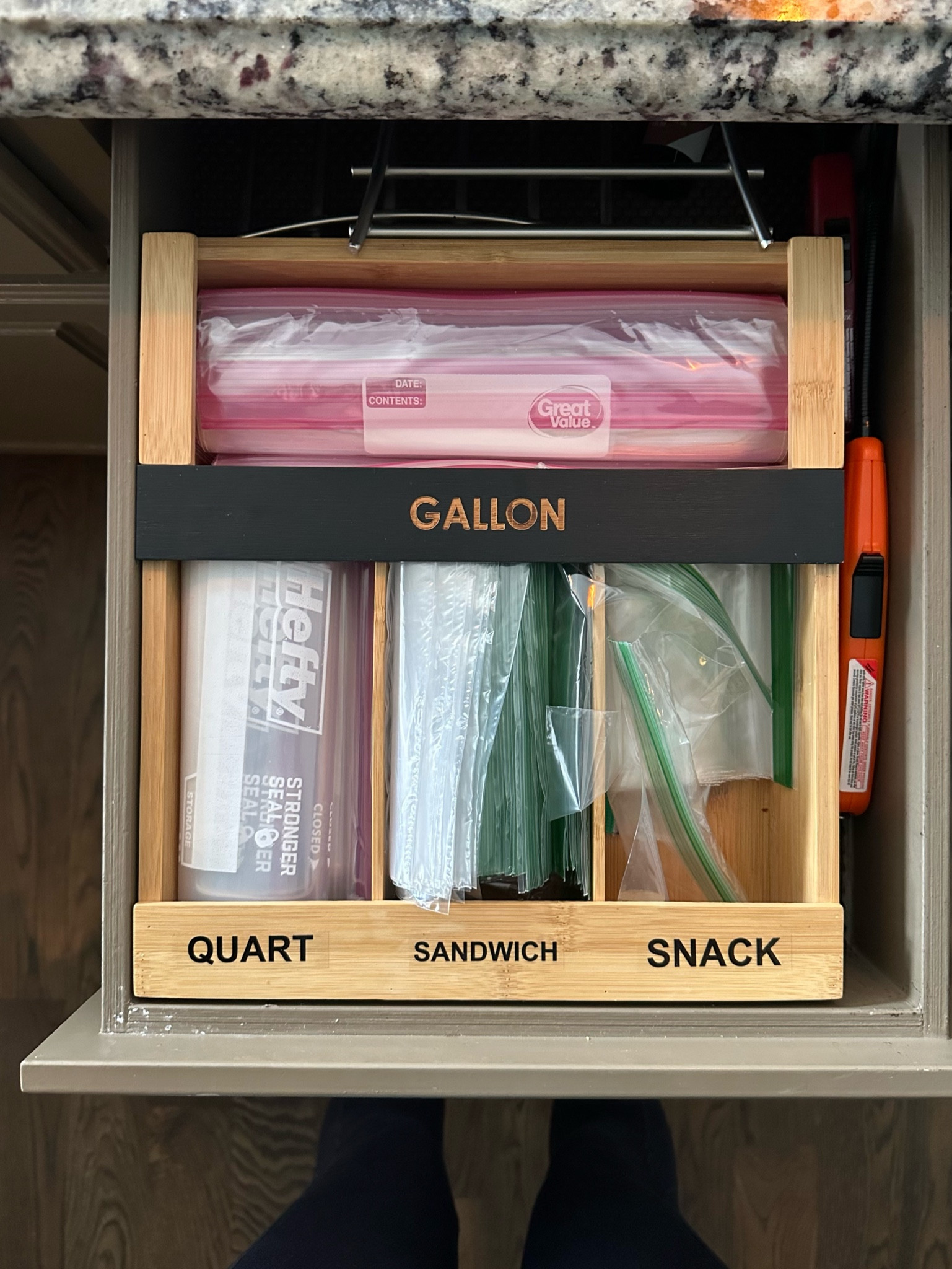 Drawer organization for baggies. Linked similars. 

#LTKHome