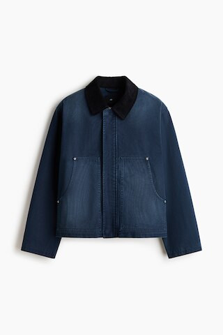 H & M - Short workwear jacket - Blue | H&M (UK, MY, IN, SG, PH, TW, HK)