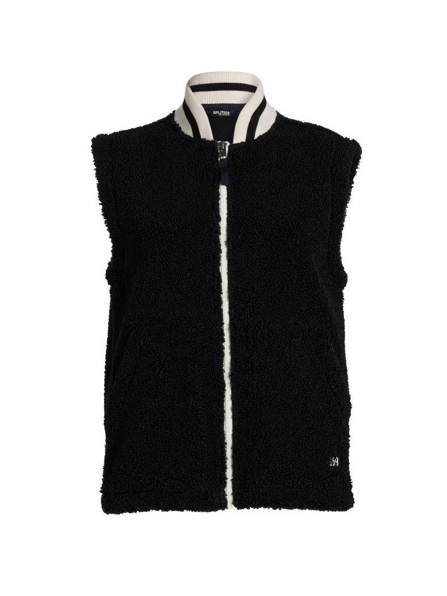 Sherpa Zip-Front Vest | Saks Fifth Avenue