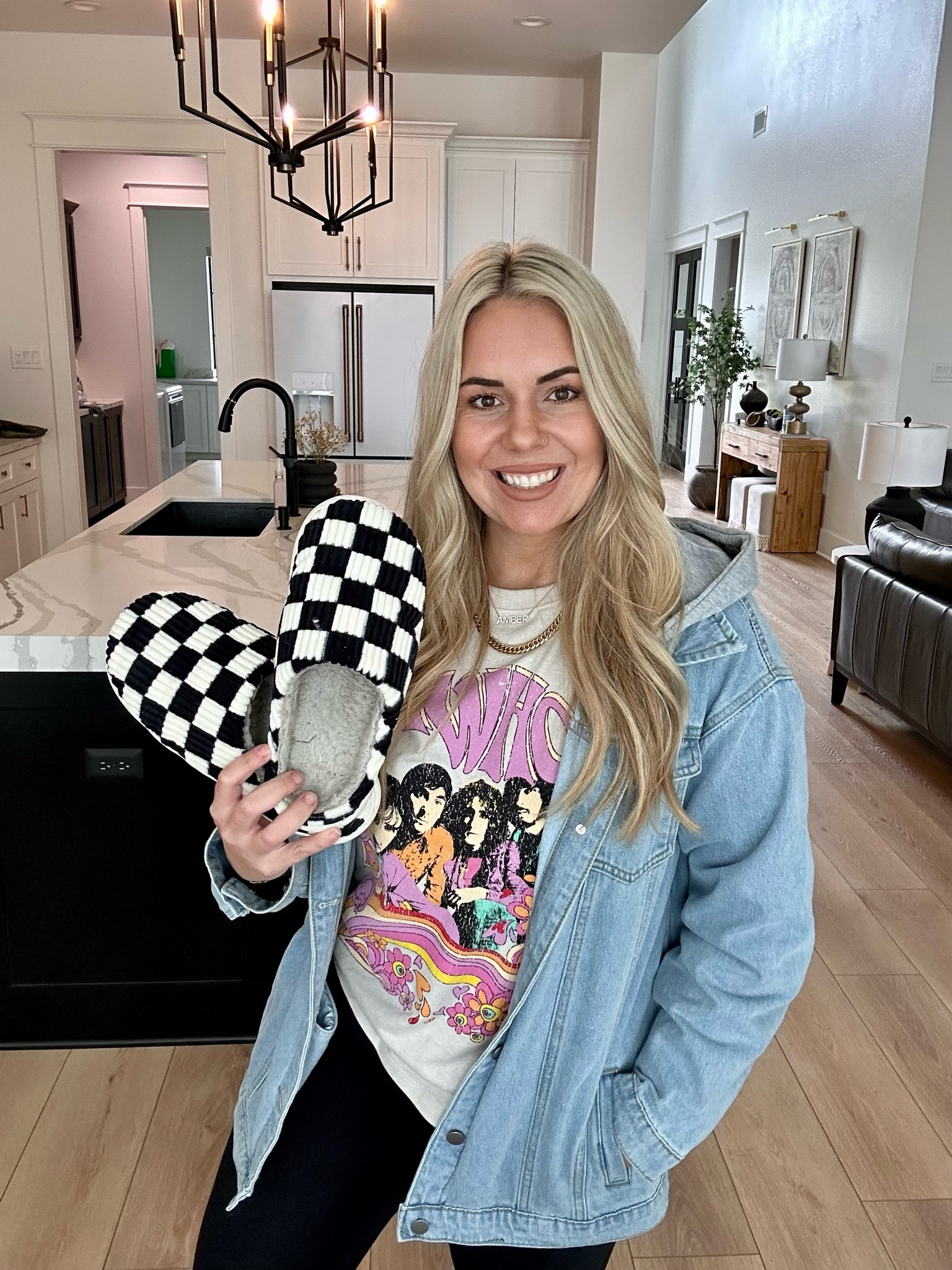 Linked all of today’s amazon finds here! Checkered print house slippers, free people denim jacket dupe, amazon home finds. 

#LTKGiftGuide #LTKFestival #LTKFind