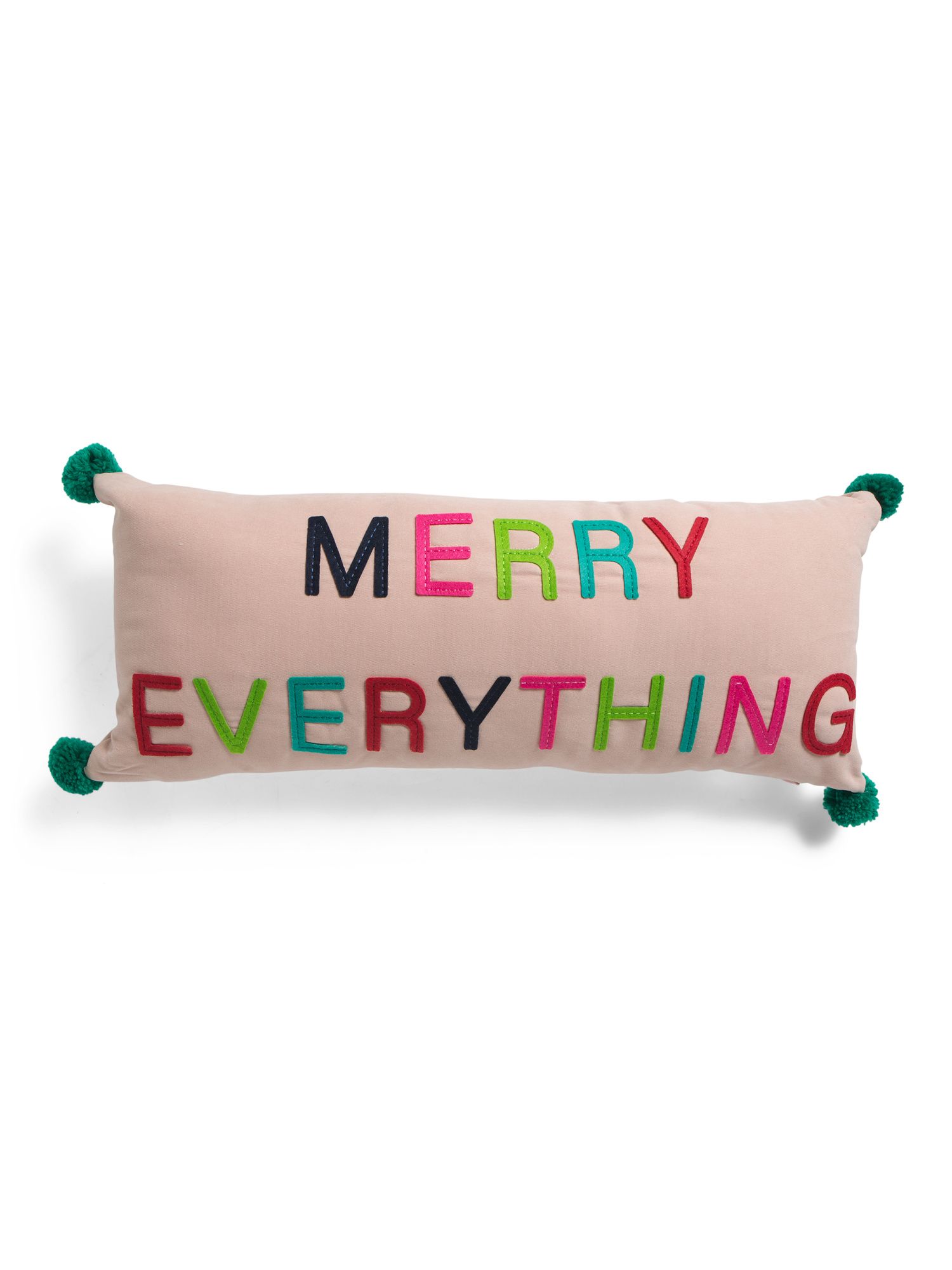 12x28 Merry Everything Pom Pom Pillow | TJ Maxx