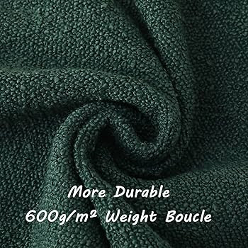 FUTEI Pack of 2 Christmas Green Boucle Accent Decorative Throw Pillow Covers,22x22 Inch Soft Soli... | Amazon (US)