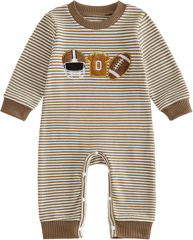 BemeyourBBs Newborn Baby Boy Fall Winter Clothes Infant Romper Jumpsuit | Amazon (US)