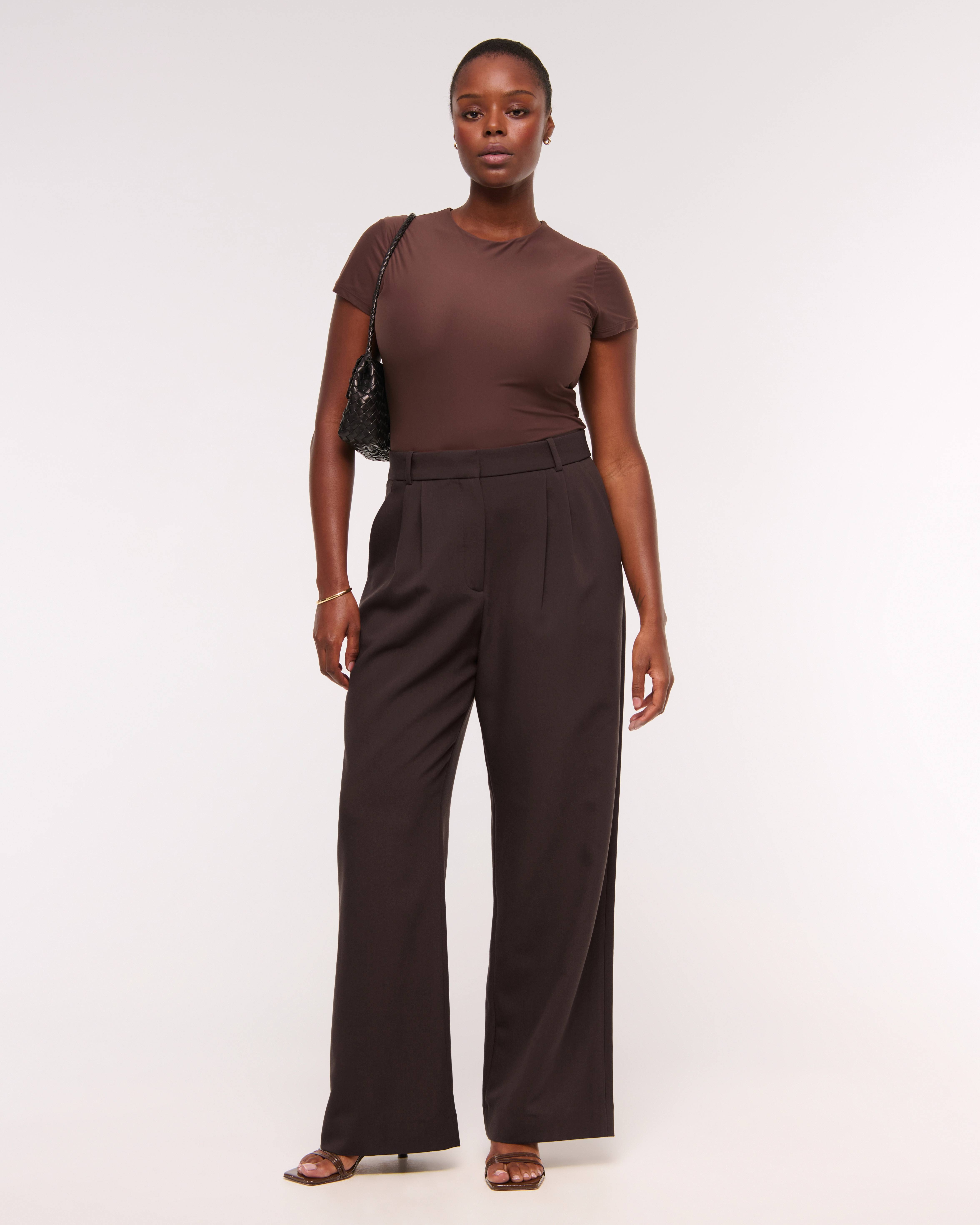 A&F Sloane Tailored Wide Leg Pant | Abercrombie & Fitch (US)