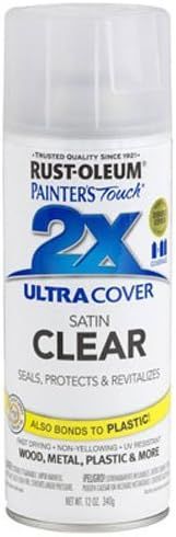 Amazon.com: Rust-Oleum 249845 Painter's Touch 2X Ultra Cover, 12 Oz, Satin Clear, 12 Ounce : Ever... | Amazon (US)