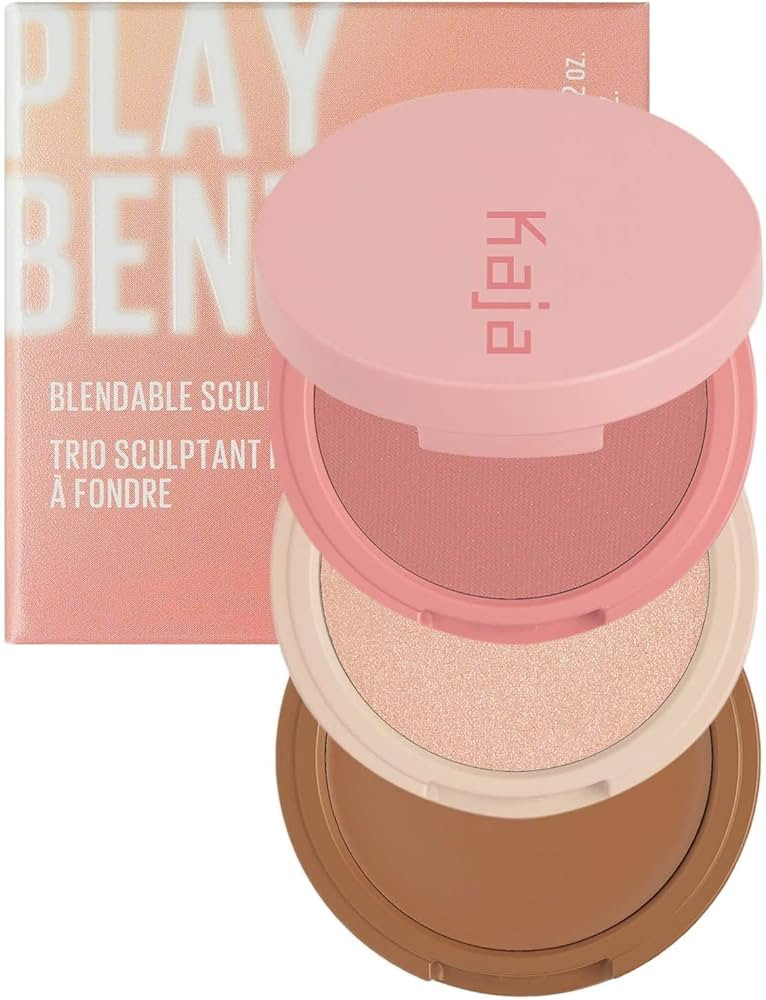 Kaja 3-in-1 Blendable Sculpting Trio - Play Bento | with Mango Seed Butter, Cream Bronzer, Powder... | Amazon (US)
