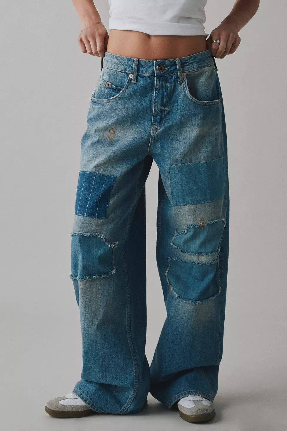 BDG Jaya Patchwork Baggy Boyfriend Jean | Urban Outfitters (US and RoW)