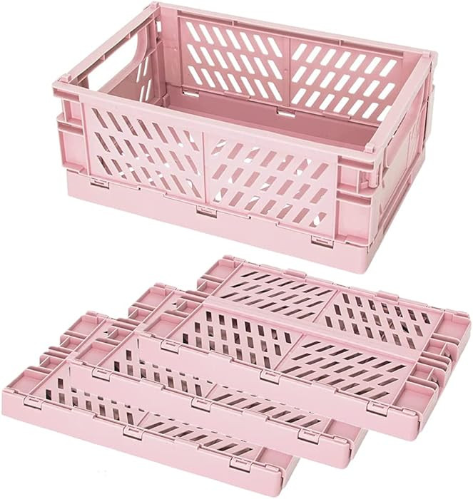 TORASO 4 Pack Mini [15cm L x 10cm W x 5.7cm H] Plastic Baskets for Shelf Storage Organizing, Dura... | Amazon (CA)