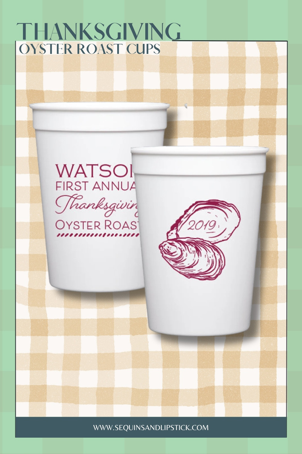 Hosting a Thanksgiving oyster roast or fall gathering? These personalized Thanksgiving cups are the perfect touch. I love adding the family name or year for a custom keepsake. Linking custom party cups and personalized drinkware for Thanksgiving entertaining!


#LTKParties #LTKKids #LTKSeasonal