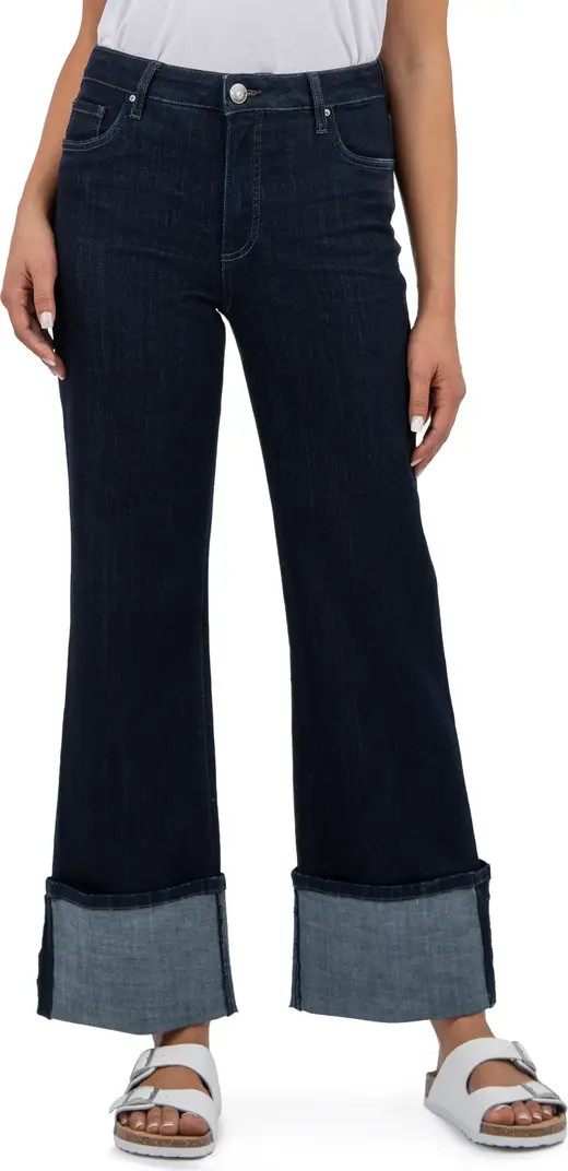 KUT from the Kloth High Waist Cuffed Wide Leg Jeans | Nordstromrack | Nordstrom Rack