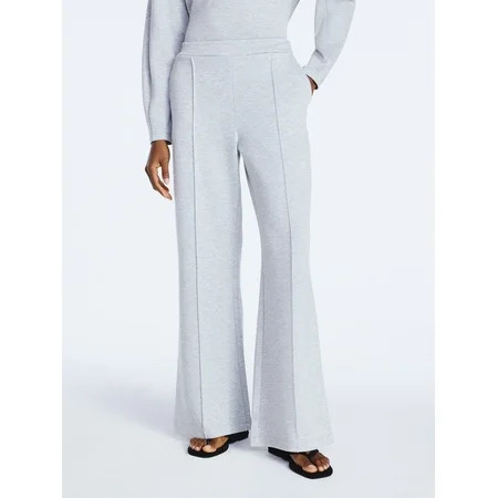 Scoop Women’s and Women’s Plus New Scubaknit Seamed Sweatpants, Regular and Short Lengths, Sizes XS-4X | Walmart (US)