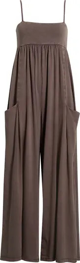 FP Movement Hot Shot Strappy Stretch Cotton Jumpsuit | Nordstrom