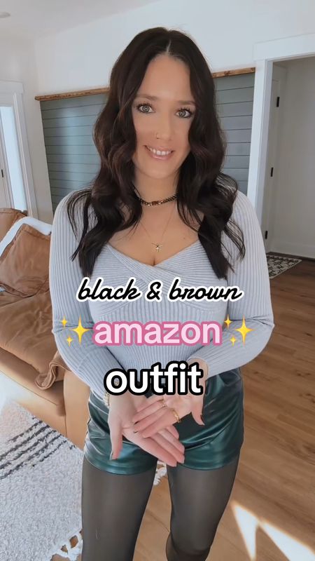 Dress — small
Vest — small
Tights — small/medium

brown and black outfit ideas | brown mini dress | black leather puffer vest | platform doc martens boots outfit | faux sheer fleece lined tights outfit | casual Amazon outfit | casual style | casual fashion | fall brunch outfit 


#LTKstyletip #LTKfindsunder100 #LTKfindsunder50