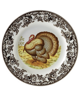Spode Woodland Turkey Salad Plate - Macy's | Macy's