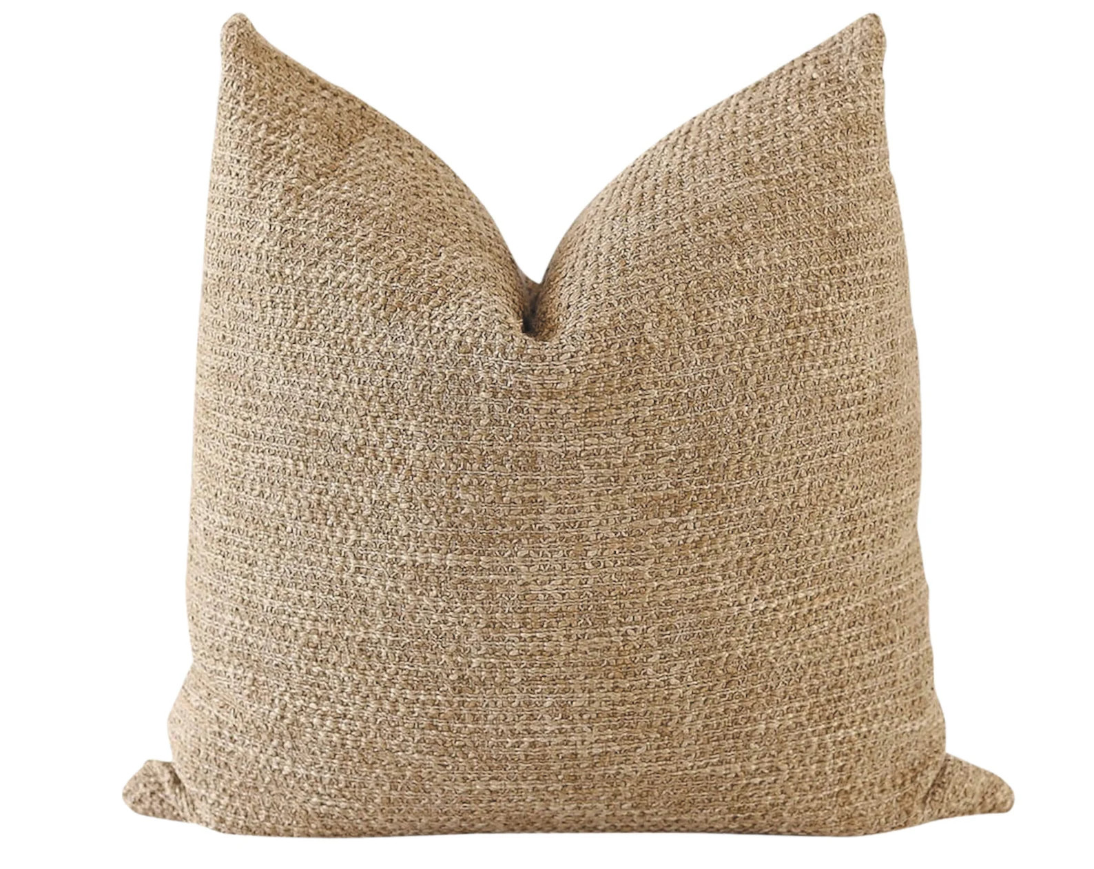 Tan Pillow Cover, Textured Pillow Cover, Tan Pillow Cover 20x20, Handwoven Pillow Cover, Bohemian... | Etsy (US)