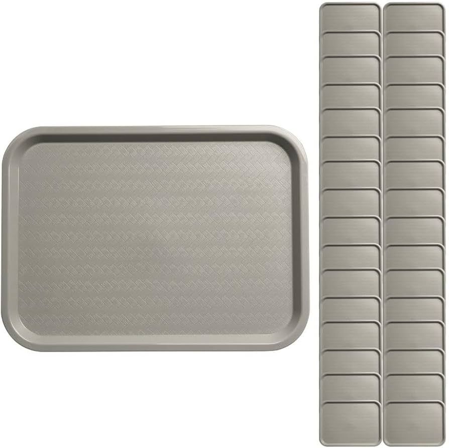 Carlisle FoodService Products CT121623 Café Standard Cafeteria / Fast Food Tray, 12" x 16", Gray | Amazon (US)