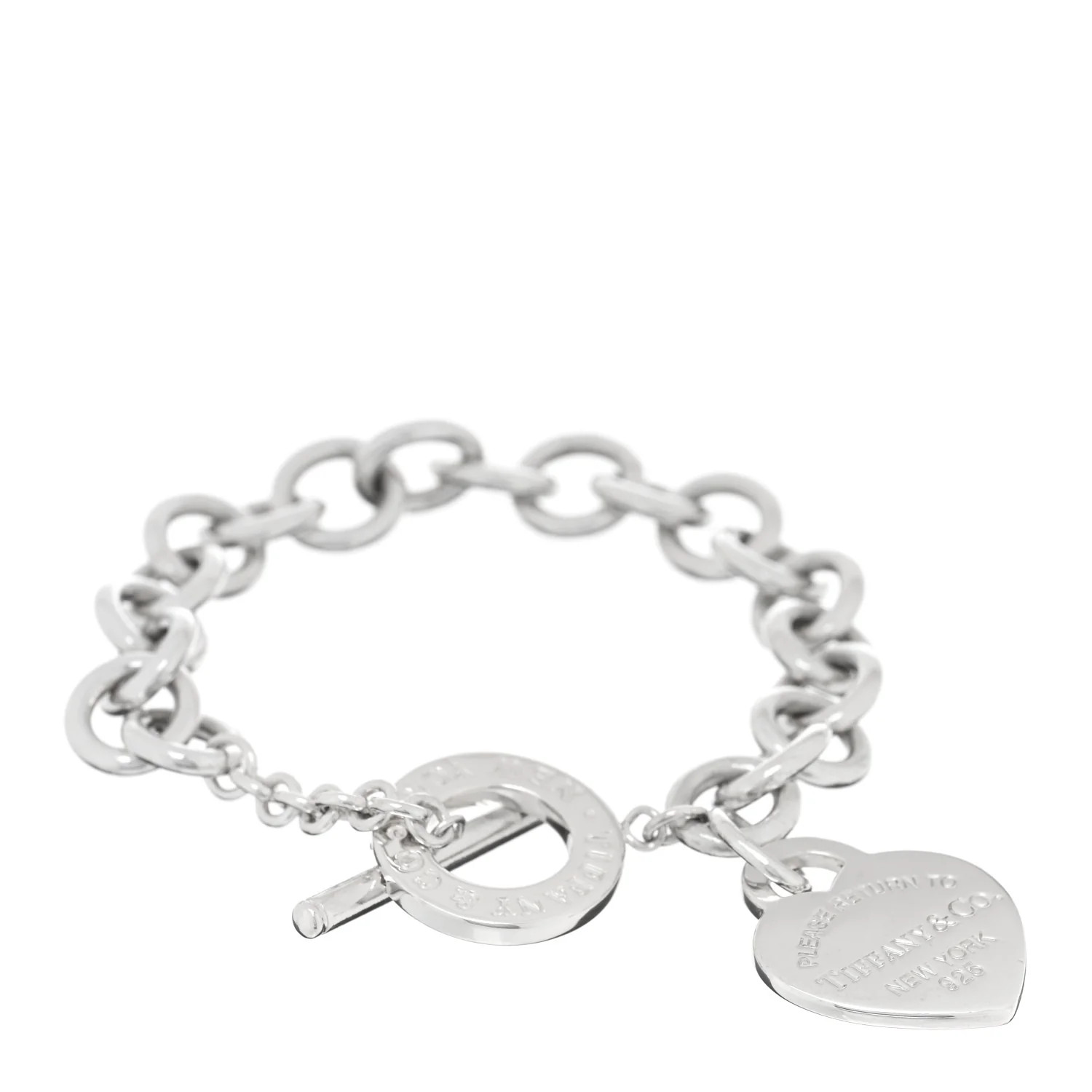 Tiffany Sterling Silver Return To Tiffany Heart Tag Toggle Bracelet 1753372 | FASHIONPHILE (US)