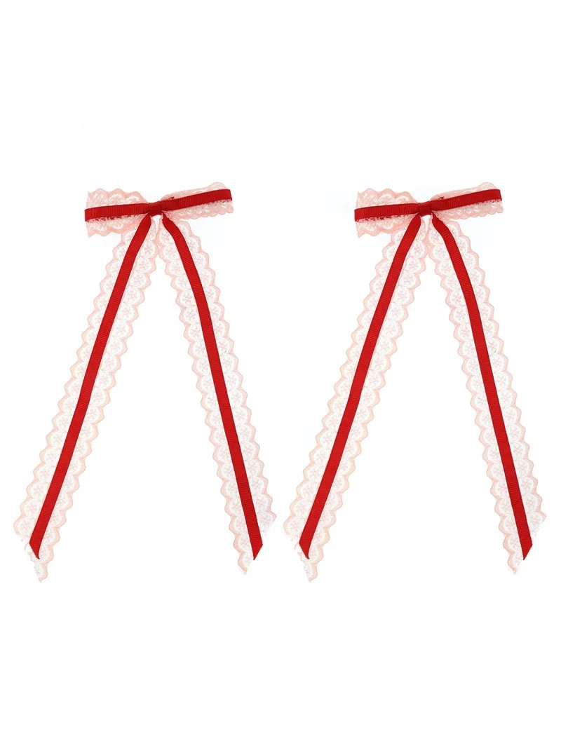 Way to Celebrate Valentine's Day Red Hair Bows, 2 Piece | Walmart (US)