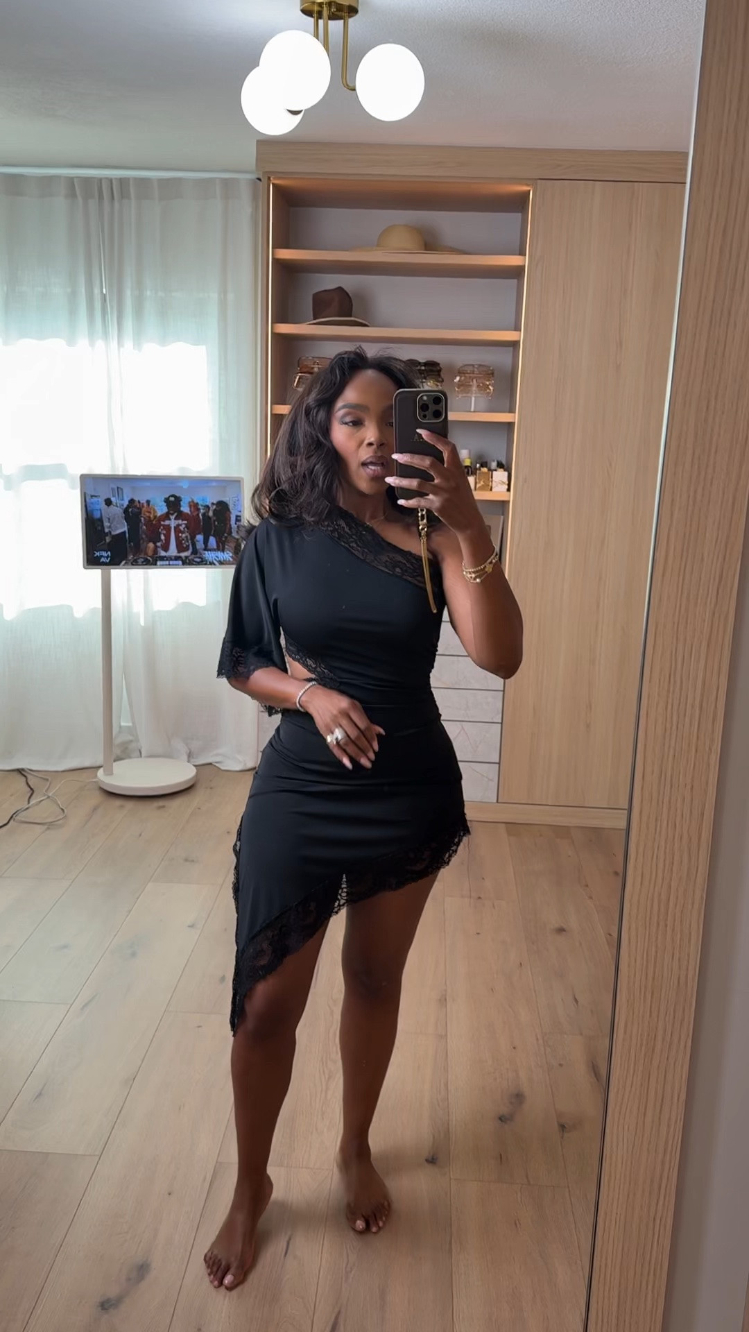 Hi babes!

This black dress is giving classy with a little edge ✨ The lace details and asymmetrical hem make it feel so elevated while still being timeless and flattering.

Where to wear this:
Date nights
Birthday dinners
Cocktail parties
Vacation nights
Girls night out

I love dresses like this because they instantly make you feel put together with minimal effort — and a timeless black dress is always worth it since you’ll keep reaching for it year after year.

Everything is linked below

xx Kira | Kira’s Fashion Finds

34D - 27 - 40 | size small or 4