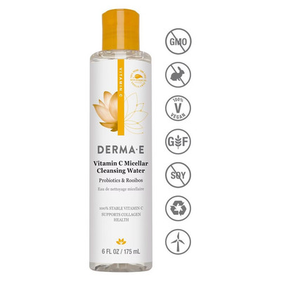 DERMA E Vitamin C Micellar Water - 6oz