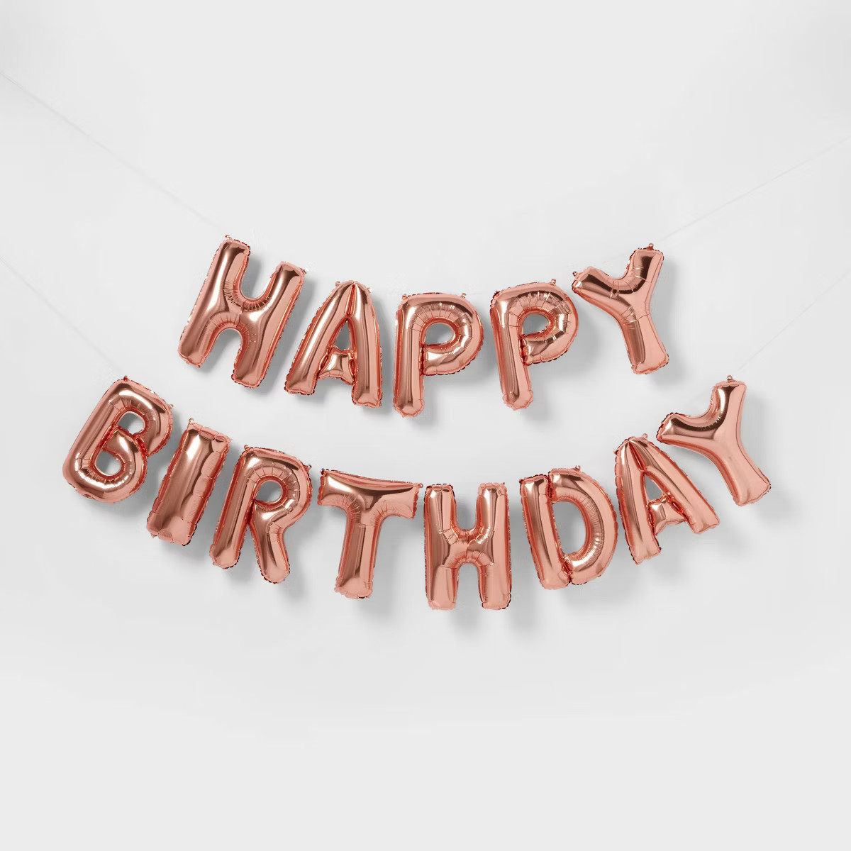 "Happy Birthday" Balloon Banner Rose Gold - Spritz™" | Target