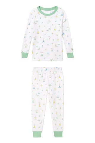 Kids Long-Long Set in Bunnies | Lake Pajamas