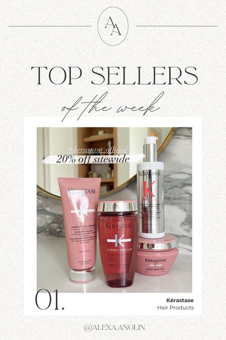 Top sellers of the week— Kerastase hair products // currently 20% off through 6/19 with code FAM24! + get 3 deluxe samples and a tote with $100+ purchase! 

#LTKBeauty #LTKSaleAlert #LTKStyleTip