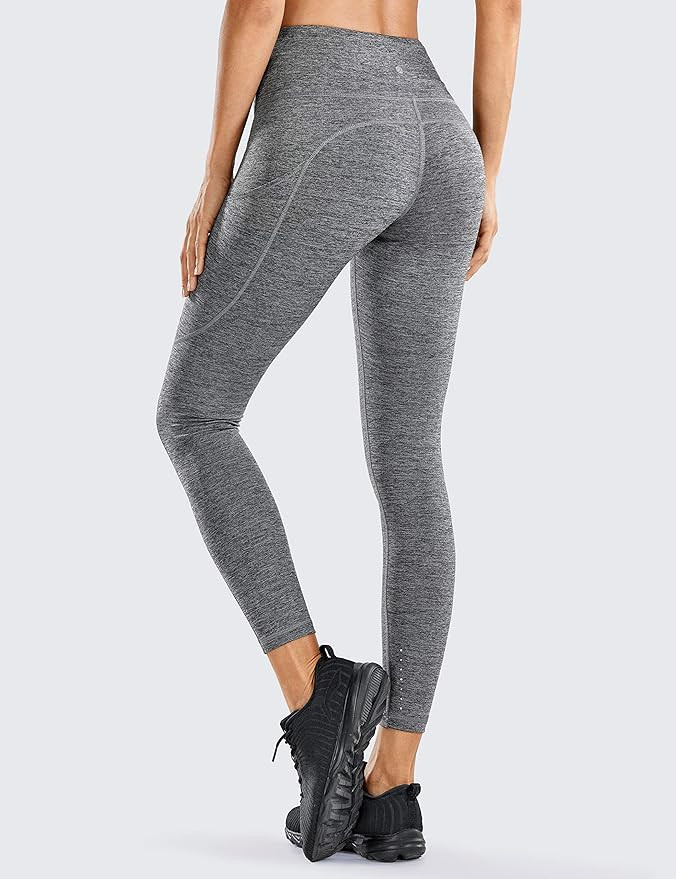 CRZ YOGA Women's Naked Feeling High Waisted Yoga Pants with Side Pockets Workout Leggings - 25 In... | Amazon (US)