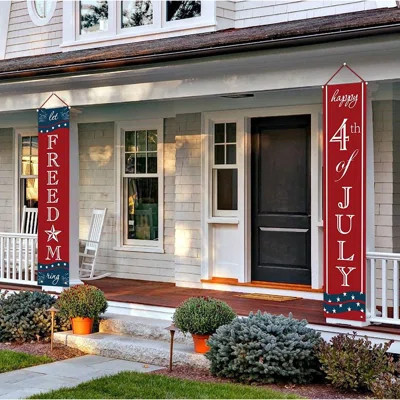 4Th Of July And Freedom Banner Sign For Independence Day Decor - (71" X 14") Size | Wayfair North America