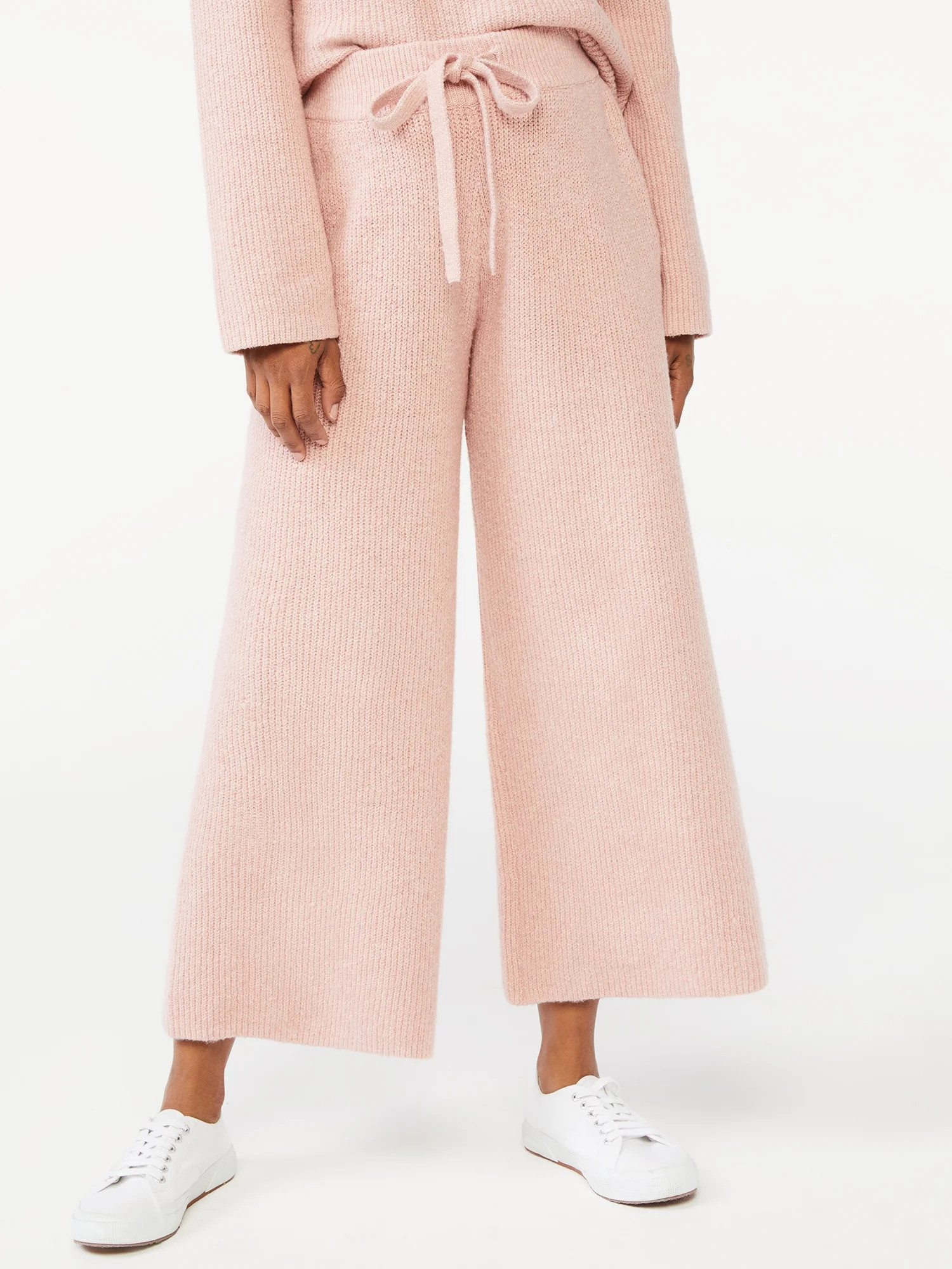 Free Assembly Women's Wide-Leg Sweater Pants | Walmart (US)